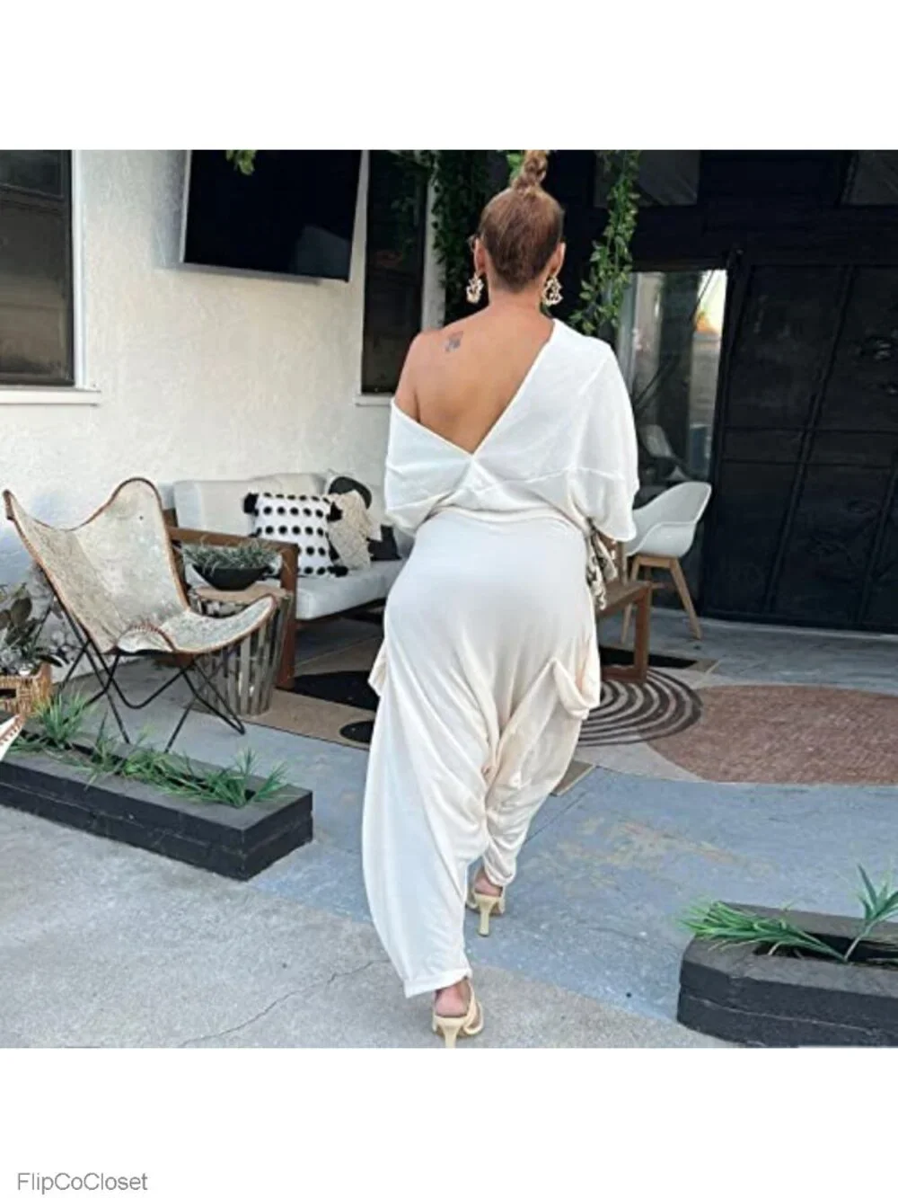 Women's Off Shoulder Harem Jumpsuit Casual Solid Summer One Piece Playsuit